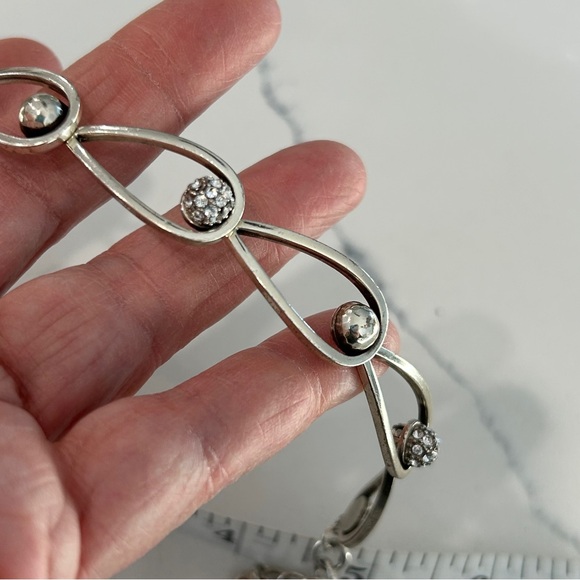 Brighton Chara Elipse Silver Articulated Bracelet - Picture 10 of 12